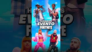 HORARIOS y DETALLES del EVENTO CONCIERTO 😲🔥 en FORTNITE fortnite fortniteclips fortniteshorts [upl. by Ainitsirk]