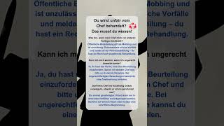 Du wirst unfair vom Chef behandelt Das musst du wissen [upl. by Moriarty]