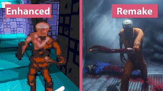 System Shock – Enhanced Edition vs Remake Demo Graphics Comparison [upl. by Stclair]