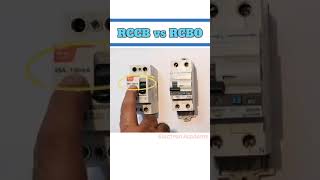 Difference between RCCB and RCBO electrical engineering uppcljeelectrical electrical electrical [upl. by Ailehc]