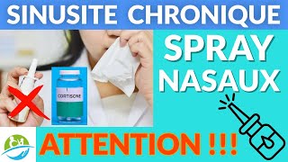 SINUSITE CHRONIQUE Spray Nasaux Cortisone Corticoïde ATTENTION  Dymista Nasacort Rhinocort Derinox [upl. by Truman]