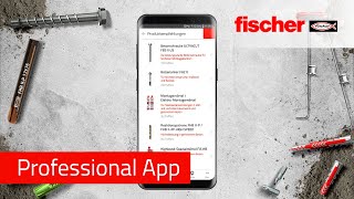 fischer Professional App  Befestigungsmaterial unterwegs finden [upl. by Mahsih]