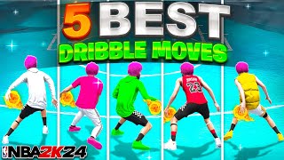 5 ADVANCED DRIBBLE MOVES to become a PRO DRIBBLER on NBA 2K24 [upl. by Acinnej]