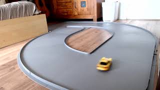 Kyosho miniz awd MA020 RX7 initial D drifting on Dnano home circuit [upl. by Erminna]