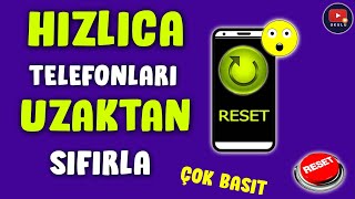 UZAKTAN TELEFON SIFIRLAMA 😱  TELEFON NASIL SIFIRLANIR [upl. by Odlabu139]