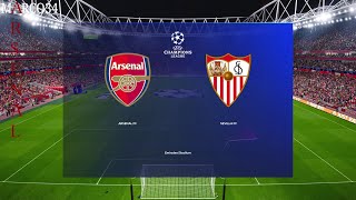 eFootball PES2021 Virtuared V81 Arsenal  Siviglia CHAMPIONS LEAGUE 2324 Notte dEuropa [upl. by Delfeena810]