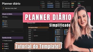 Crie o seu Planner diário no NOTION TUTORIAL  TEMPLATE [upl. by Jacklyn]