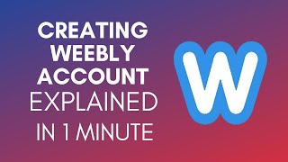 How To Create Weebly Account 2025 [upl. by Kohcztiy199]