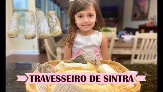 DOCE PORTUGUÊS FANTÁSTICO  TRAVESSEIRO DE SINTRA  Receitas  Comidinhas da mamãe Rea portugal [upl. by Eartha]