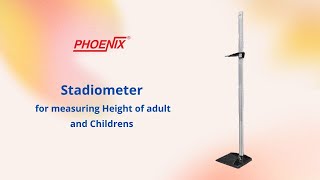 PHOENIX  Stadiometer  For measuring height of adult and children [upl. by Tongue930]