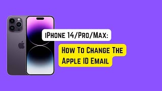 How To Change Your Apple ID Email on iPhone 14 ProMax [upl. by Anitnemelc]