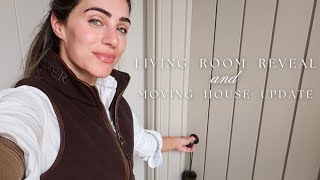 GREEN LIVING ROOM REVEAL amp MOVING HOUSE UPDATE  Lydia Elise Millen [upl. by Poole]