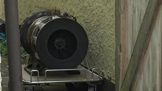 Gents 4hp WW2 Air Raid Siren QUICK TEST [upl. by Enomahs275]