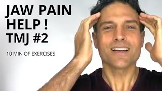 TMJ Exercises 2  Jaw Pain Help  Teeth Grinding [upl. by Nnyllatsyrc]