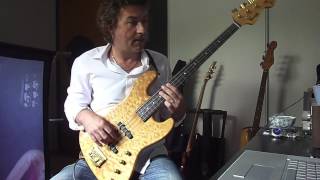 Jazz Bass Fretless Warmoth Sample de Lady Zab Stephane Huchard [upl. by Elke]