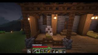 Survival Minecraft  more work on the iron farm [upl. by Saffren]