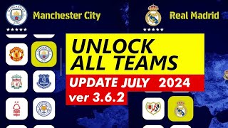 Tutorial Unlock Team Membuka Semua Tim Di eFootball 2024 PC Steam v362 UPDATE JULI 2024 [upl. by Tessy542]