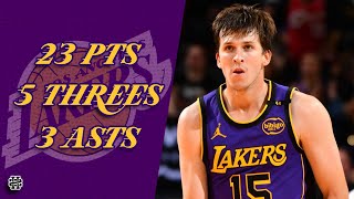 Austin Reaves 23 pts 5 threes 3 asts vs Suns 2425 season [upl. by Atteuqram]