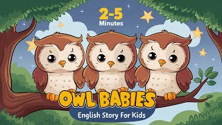 Owl Babies English Story for Kids [upl. by Adnal]