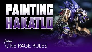 Painting Hakatlo from One Page Rules [upl. by Izak]