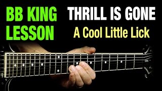 BB King Thrill Is Gone Lick [upl. by Nowd]