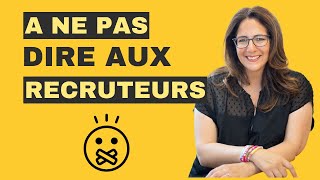 12 choses à cacher en entretien [upl. by Aynekat707]