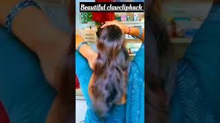 beautiful clawclip hairstyle for girls hairstyle shorts [upl. by Nywra]