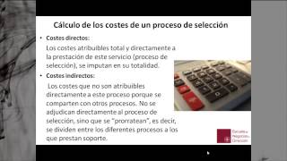 CÓMO PRESUPUESTAR UN PROCESO DE SELECCIÓN [upl. by Sacul]