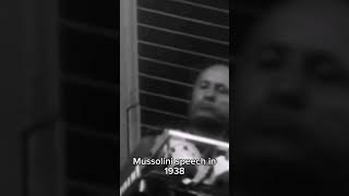 mussolini speech in 1938germany italy ww2 history [upl. by Welby]