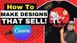 HOW TO MAKE TSHIRT DESIGNS THAT SELL [upl. by Nananne324]