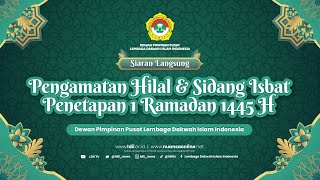 LIVE🔴 Pengamatan Hilal amp Sidang Isbat 1 Ramadan 1445 H [upl. by Enairda811]