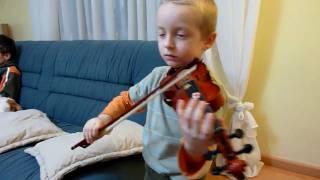 Gavotte FJ Gossec by Jacob 4 years old [upl. by Ylaek]