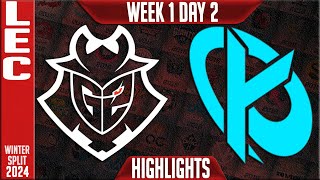 G2 vs KC Highlights  LEC Winter 2024 Week 1 Day 2  G2 Esports vs Karmine Corp [upl. by Zysk]