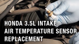 Honda 35 Liter Intake Air Temperature Sensor Replacement  Installation Spotlight [upl. by Ellette]