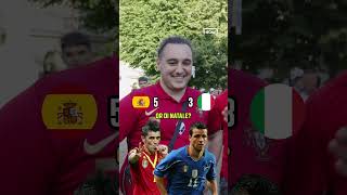 IMPOSSIBLE CHOICES 🥵 SPAIN v ITALY legends FOOTBALL CHALLENGE shorts [upl. by Ahsenit625]