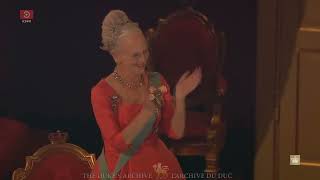 Queen Margrethe IIs Golden Jubilee  Royal amp national anthems of Denmark [upl. by Maxma]