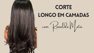 AULA 4  Corte cabelo longo em camadas [upl. by Darrej]