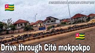 Drive through Cité mokpokpo Adidogome Lomé Togo west Africa 🇹🇬🇹🇬🇹🇬 [upl. by Cosme]