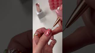 Easy Valentines Day Nails♥️ nailtutorial nailart nails nailinspo diynails gelnails valentine [upl. by Whang755]