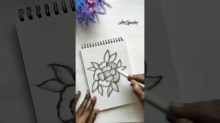 Pencil flower drawing drawing shorts art [upl. by Arimihc]