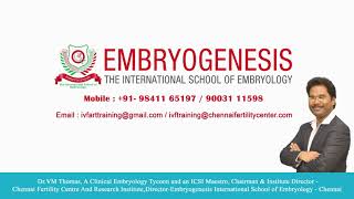 Handson IVF ART Embryology Training  DR VM Thomas Institute [upl. by Annadiana]