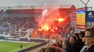 Esbjerg fB fans i Odense mot OB 26102024 [upl. by Asyral]