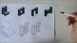 Isometric drawing Practice 1 Crating exercise 1 [upl. by Ymmor]