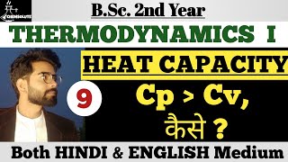 09 Heat Capacity Cp and Cv Thermodynamics BSc 2nd year Physical chemistry [upl. by Fallon]