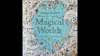 Johanna Basford Magical Worlds coloring and thinking and chatting ￼ [upl. by Nelli]