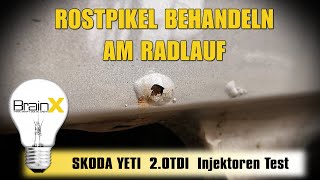 Rostblasen entfernen Rostbehandlung am Radlauf  Smartrepair DIY [upl. by Meg28]