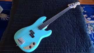 Warmoth Fretless Precision Bass Project [upl. by Goulette920]