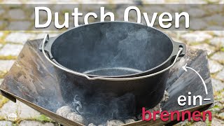 Dutch Oven richtig einbrennen  SchrittfürSchritt Anleitung 🔥  eatde [upl. by Marlea]