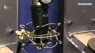 Samson MTR201 Condenser Microphone Overview  Sweetwater at Winter NAMM 2014 [upl. by Llevram]