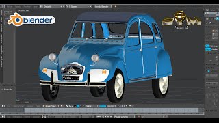 Modéliser Une Voiture 2CV Citroën AZ Tutoriel SVM6 N°91 Mise au Point [upl. by Ennaeel533]